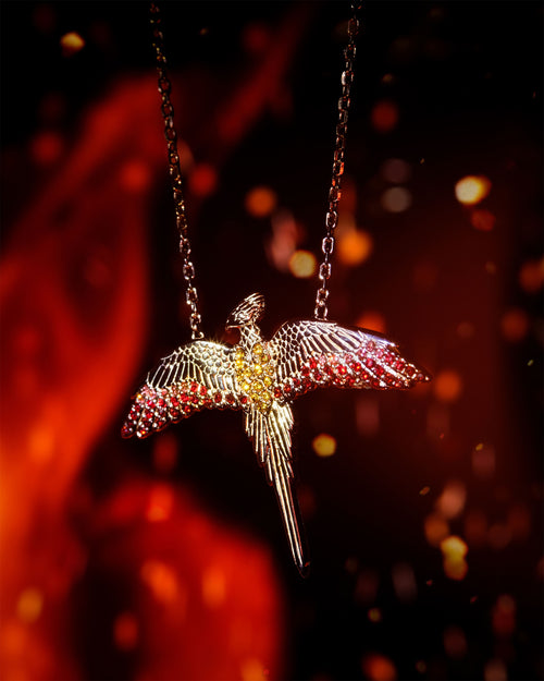 Immagine del prodotto Harry Potter - Collana Fawkes con Cristalli