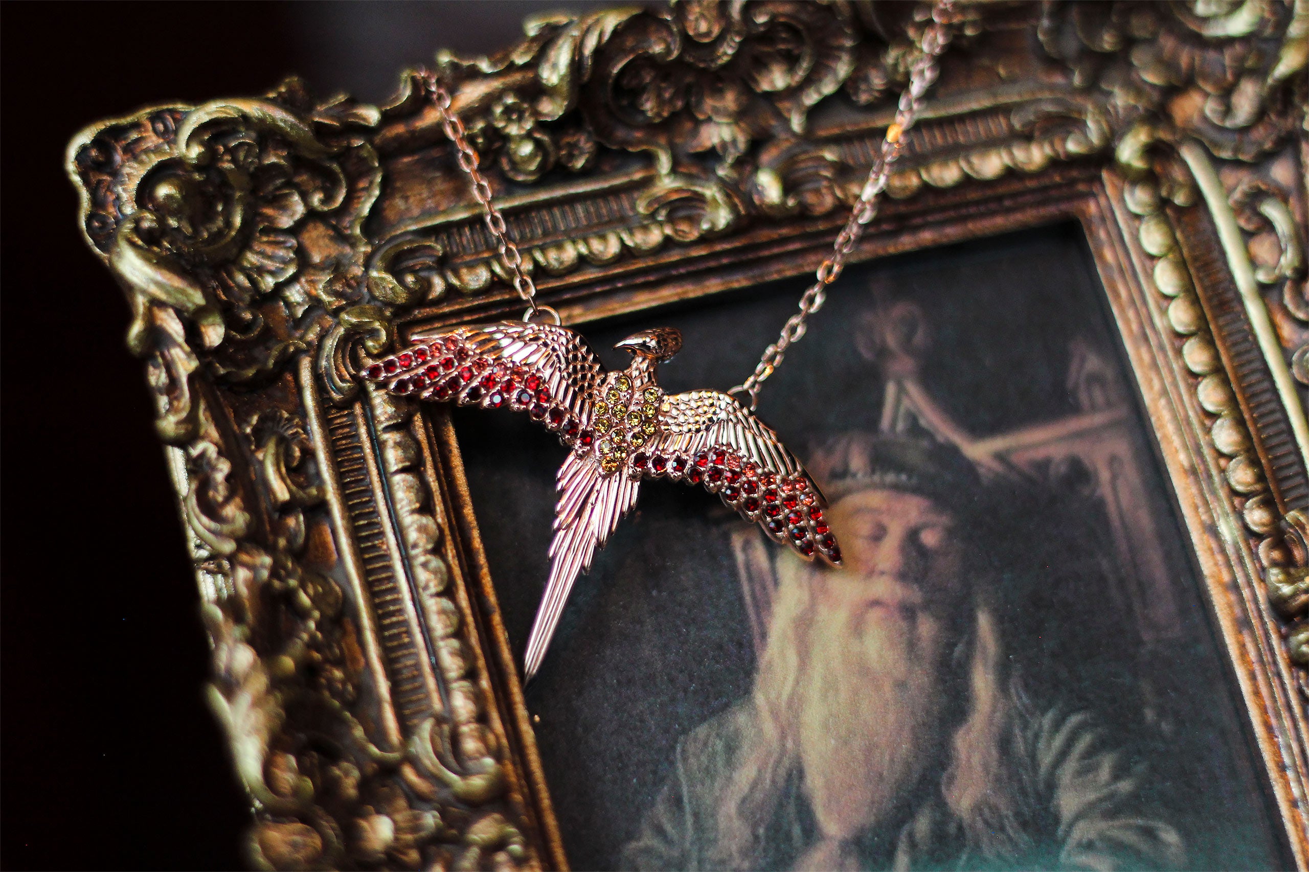Immagine del prodotto Harry Potter - Collana Fawkes con Cristalli