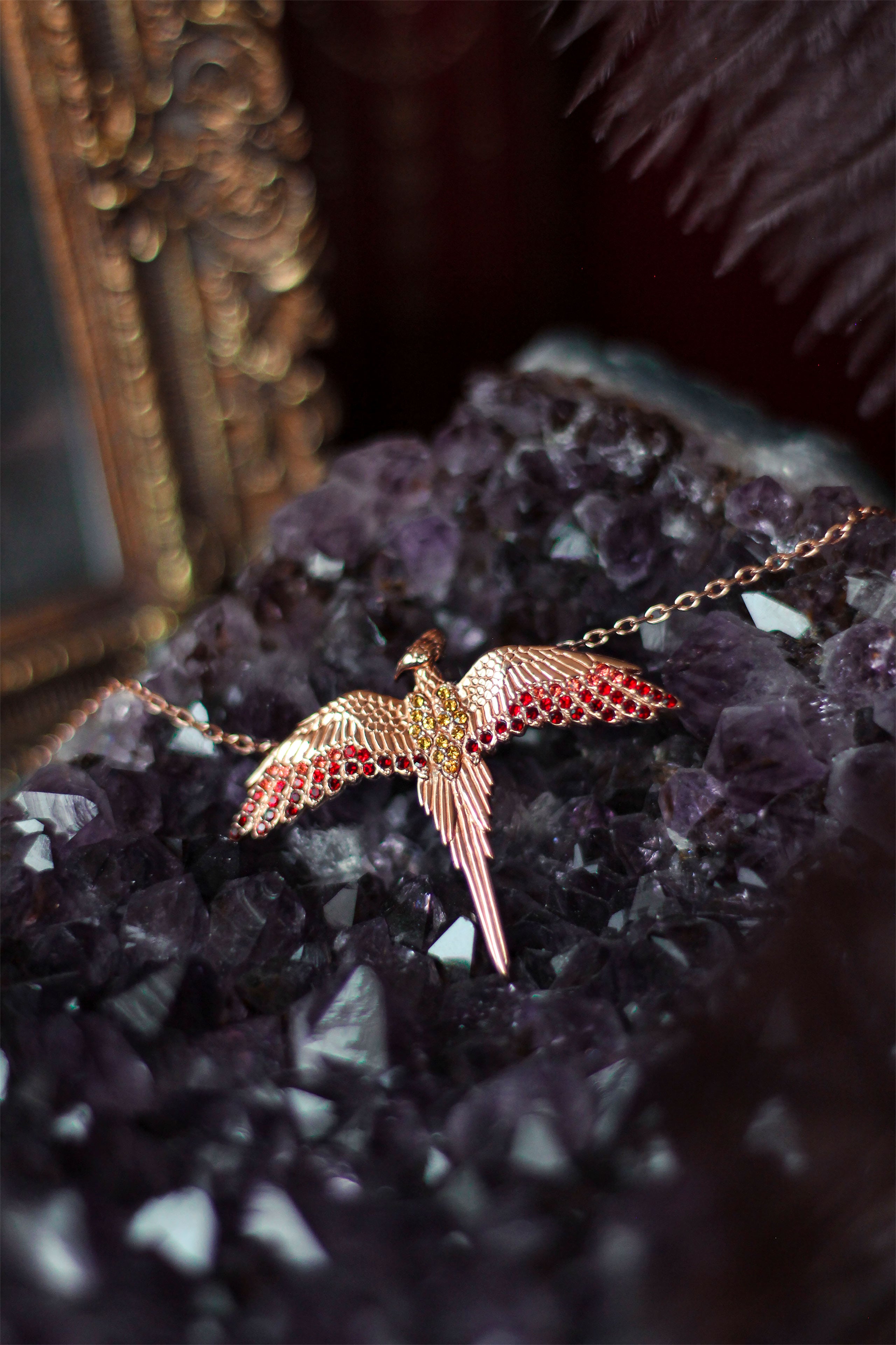 Immagine del prodotto Harry Potter - Collana Fawkes con Cristalli