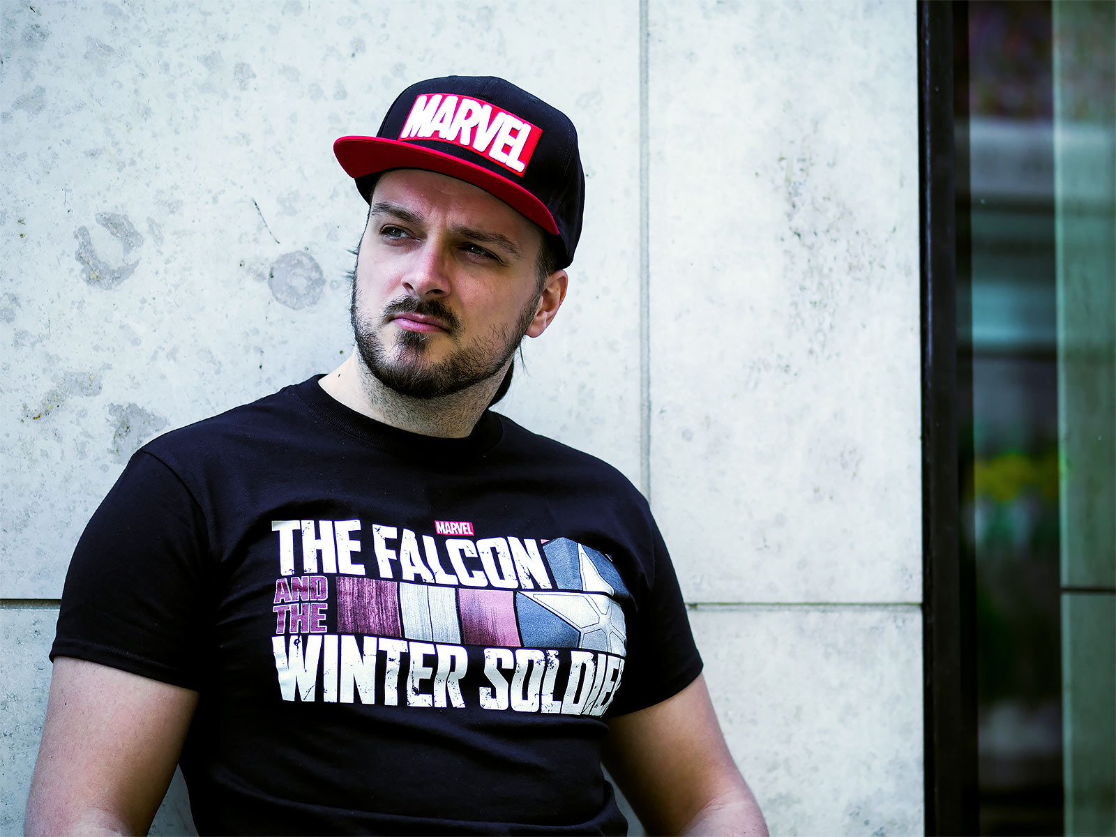 Immagine del prodotto The Falcon and the Winter Soldier - T-shirt con logo nera