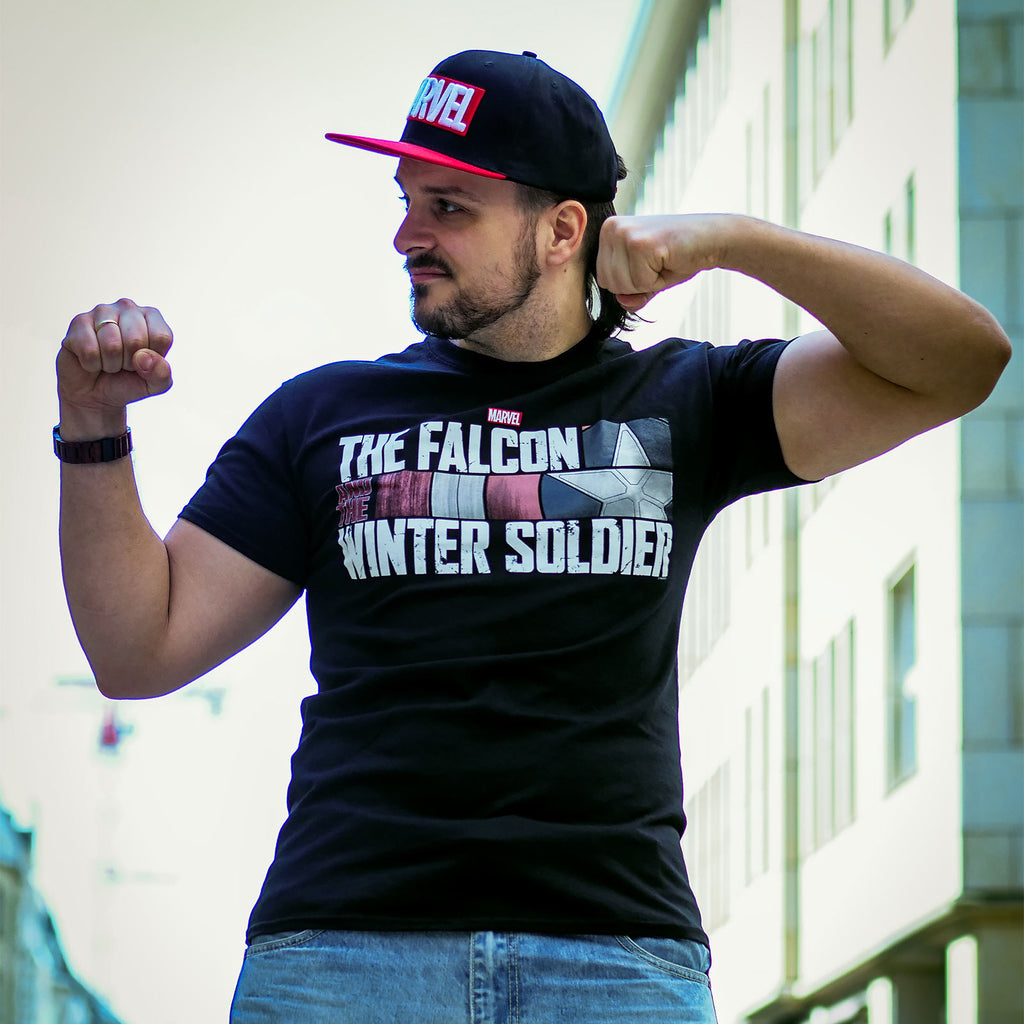 Immagine del prodotto The Falcon and the Winter Soldier - T-shirt con logo nera