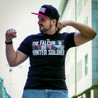 Immagine del prodotto The Falcon and the Winter Soldier - T-shirt con logo nera