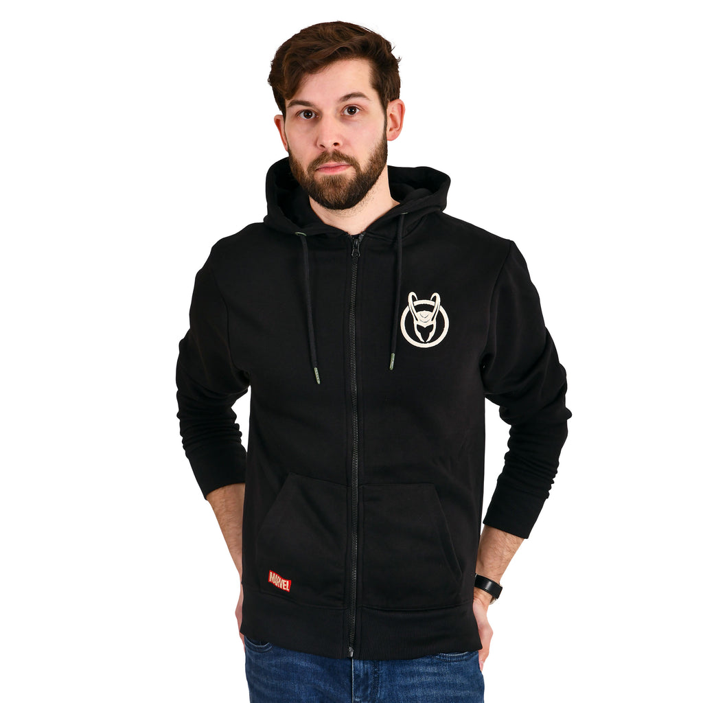 Immagine del prodotto Loki - Felpa con cappuccio e logo nero