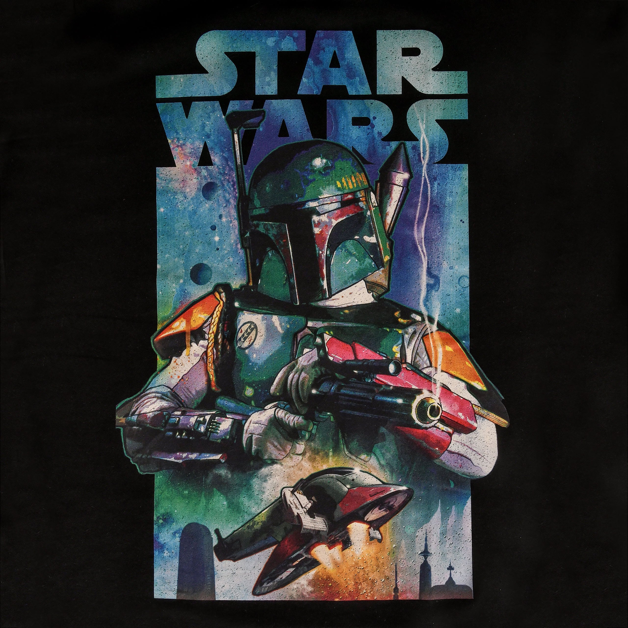 Immagine del prodotto Star Wars - Boba Fett con Slave I T-shirt nera
