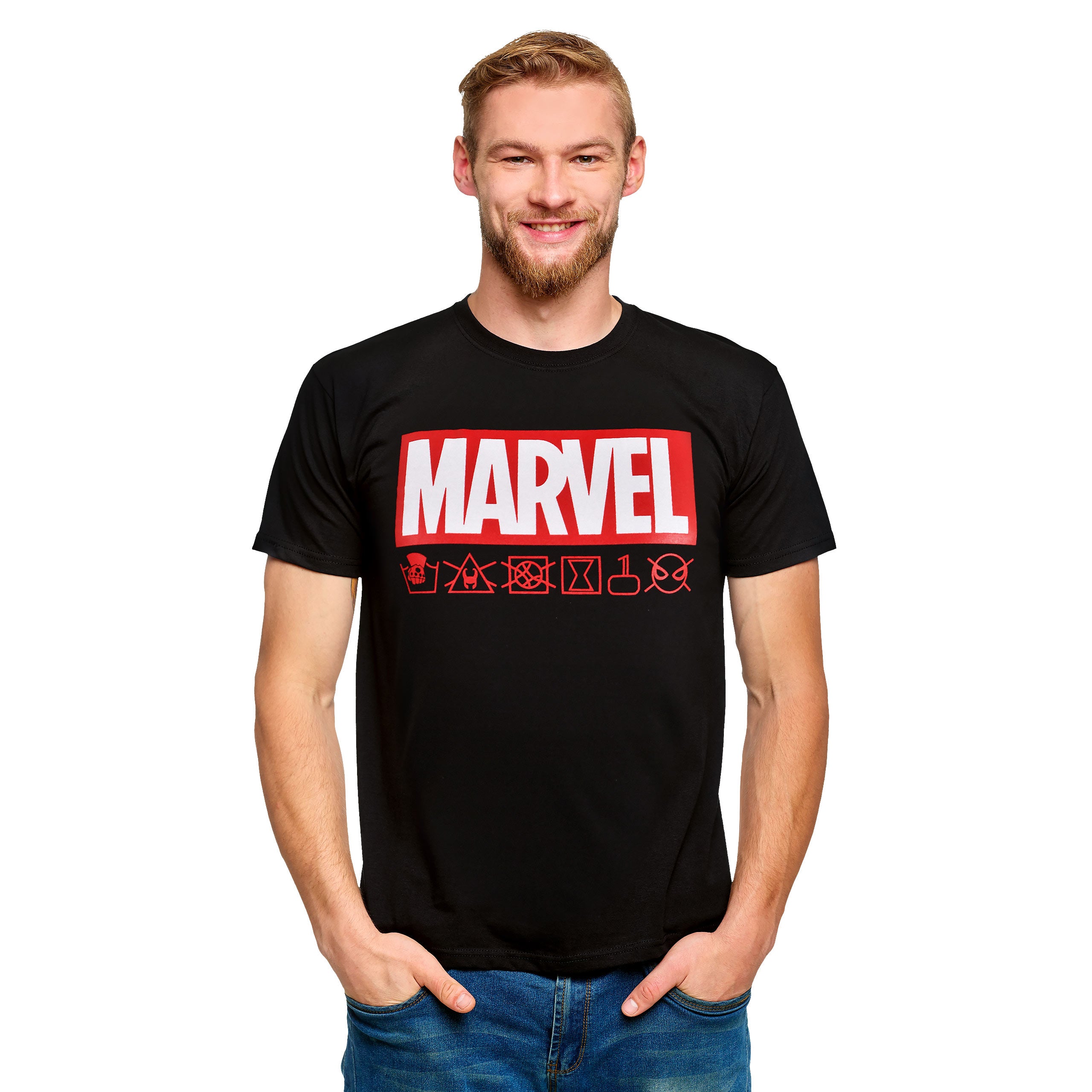 Immagine del prodotto Marvel - Logo & Icone T-shirt nera