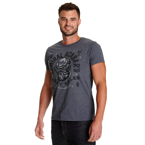 Immagine del prodotto Star Wars - T-shirt blu della flotta dell'ammiraglio Ackbar