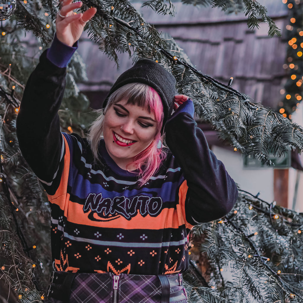Immagine del prodotto Naruto - Maglione a maglia con simbolo di Konoha