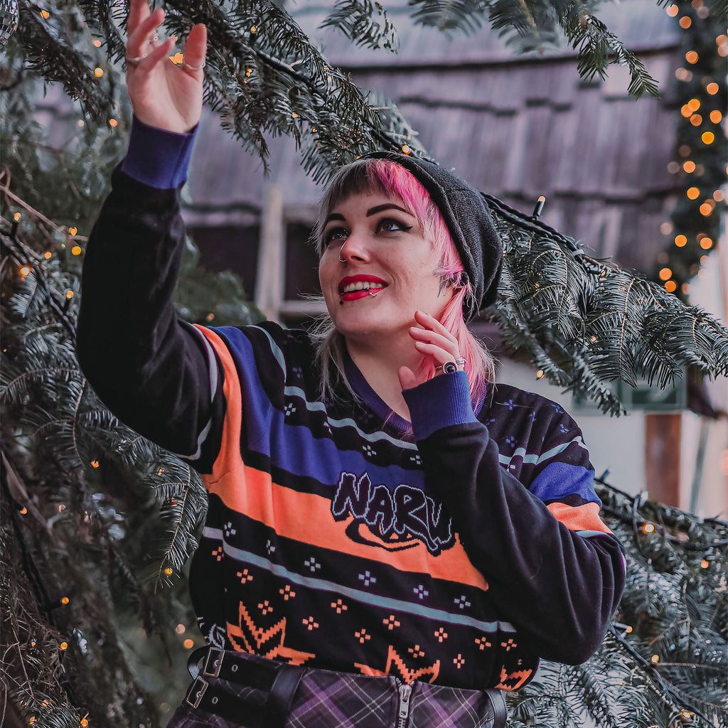 Immagine del prodotto Naruto - Maglione a maglia con simbolo di Konoha