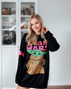 Product image Grogu Oversize Sweater Black - Star Wars The Mandalorian