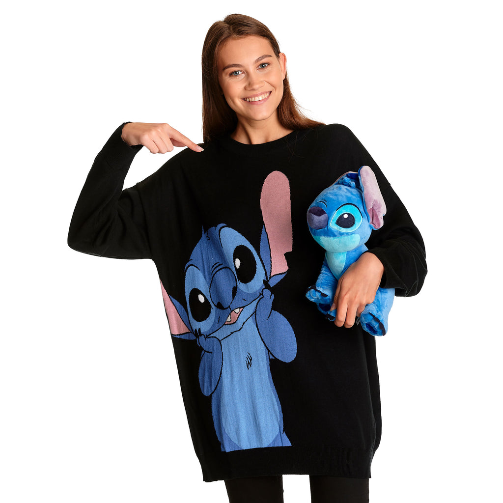 Immagine del prodotto Lilo & Stitch - Maglione Oversize da donna nero