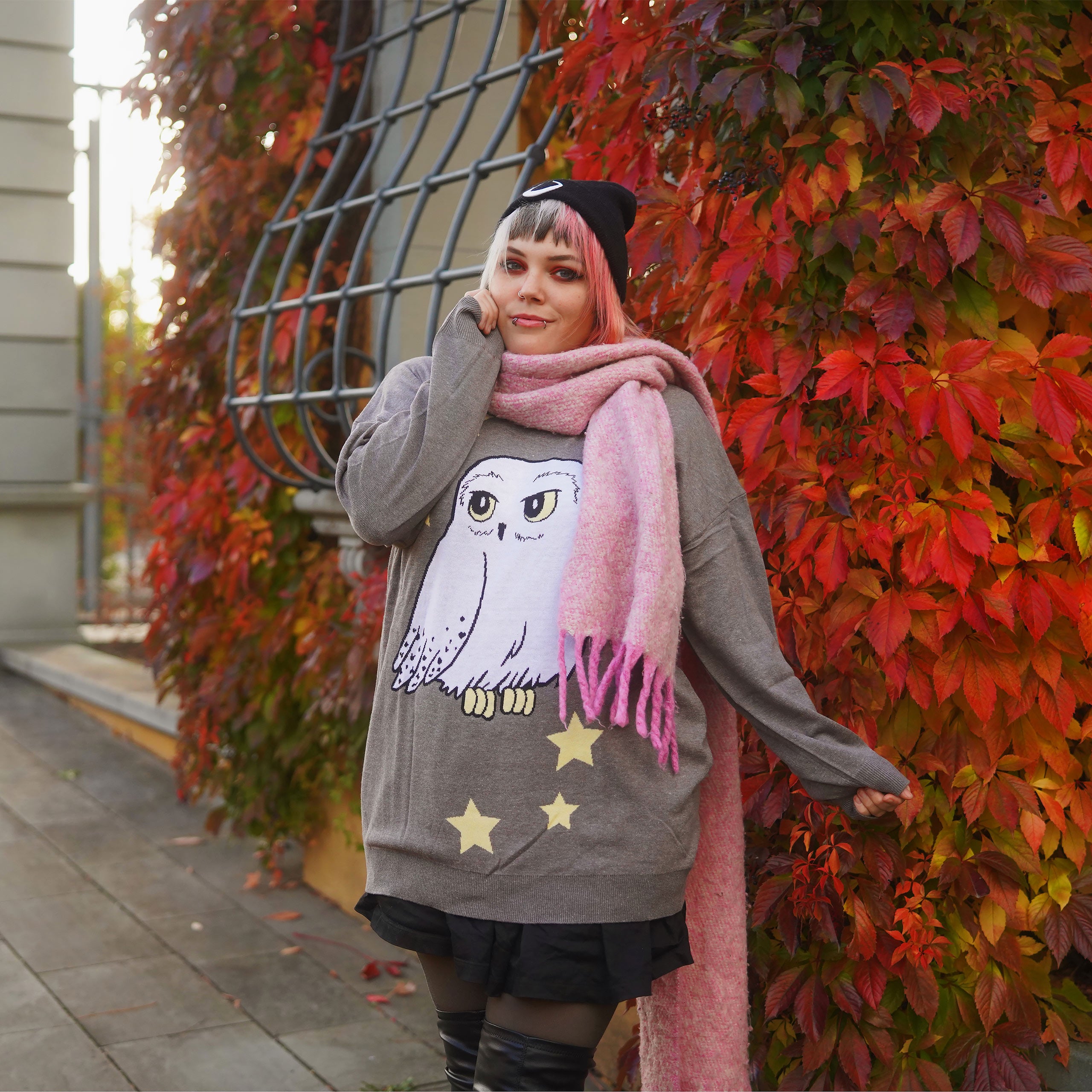 Immagine del prodotto Harry Potter - Maglione Oversize Hedwig grigio
