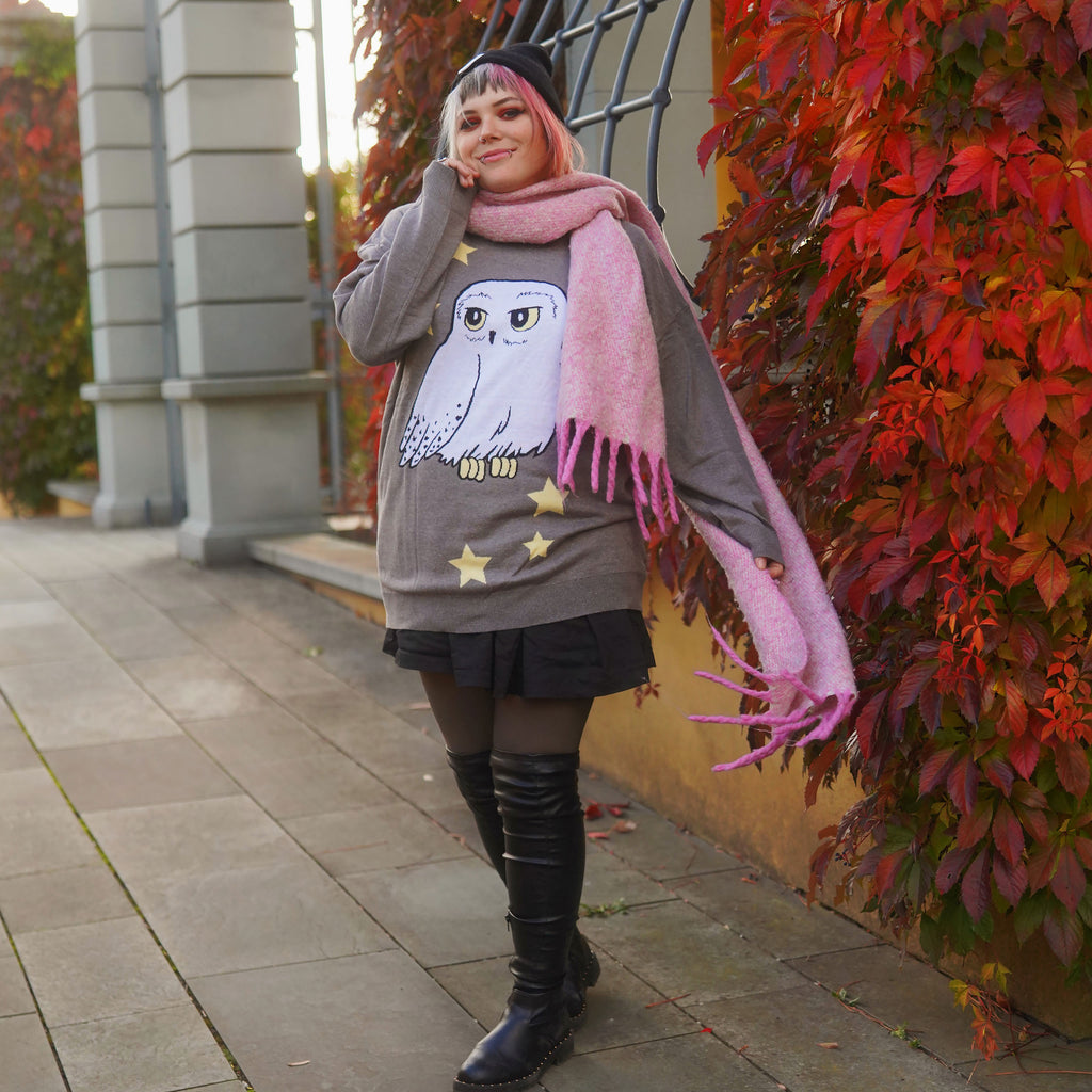 Immagine del prodotto Harry Potter - Maglione Oversize Hedwig grigio