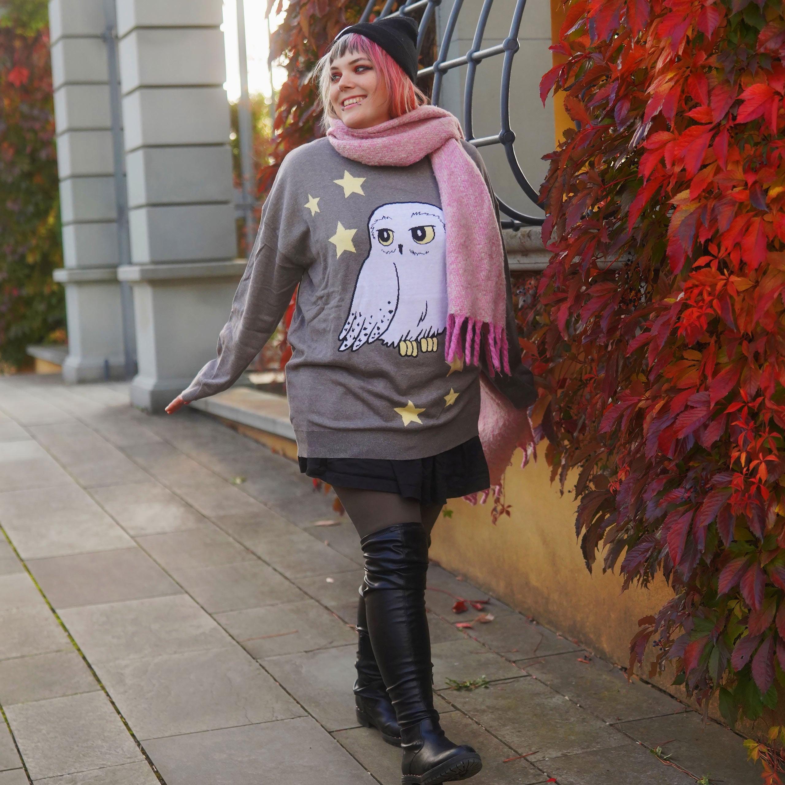 Immagine del prodotto Harry Potter - Maglione Oversize Hedwig grigio