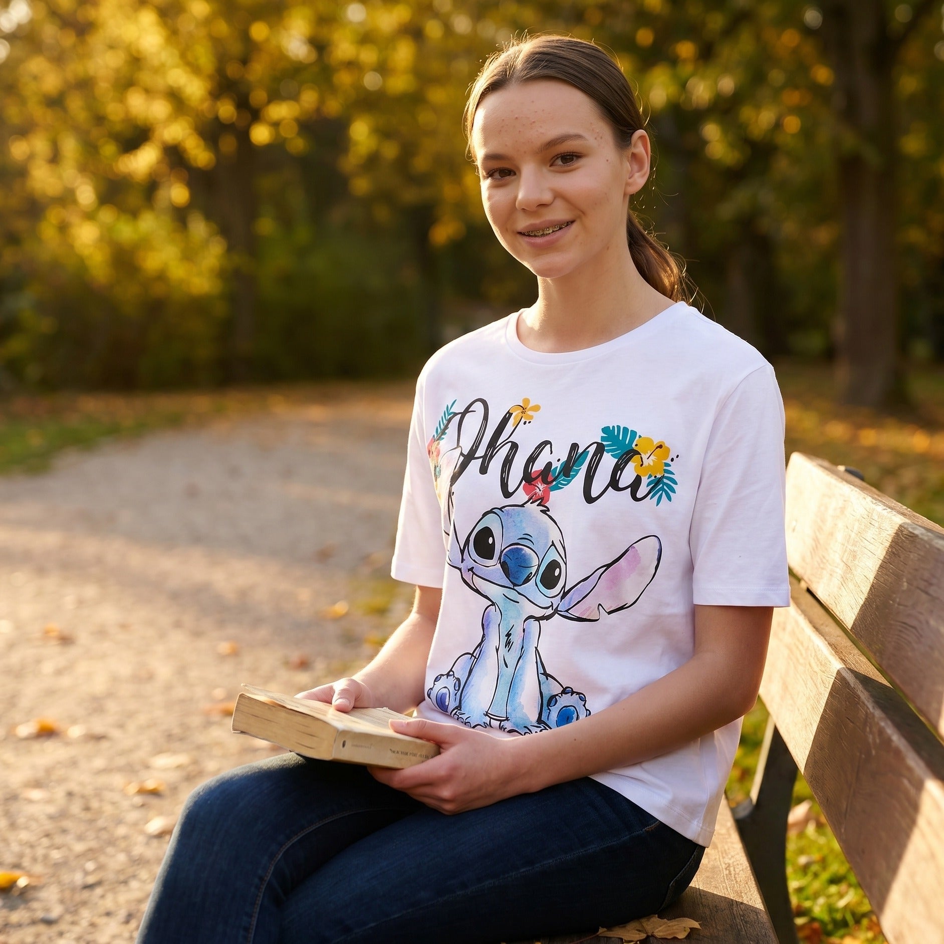 Immagine del prodotto Lilo & Stitch - Ohana T-shirt donna bianca