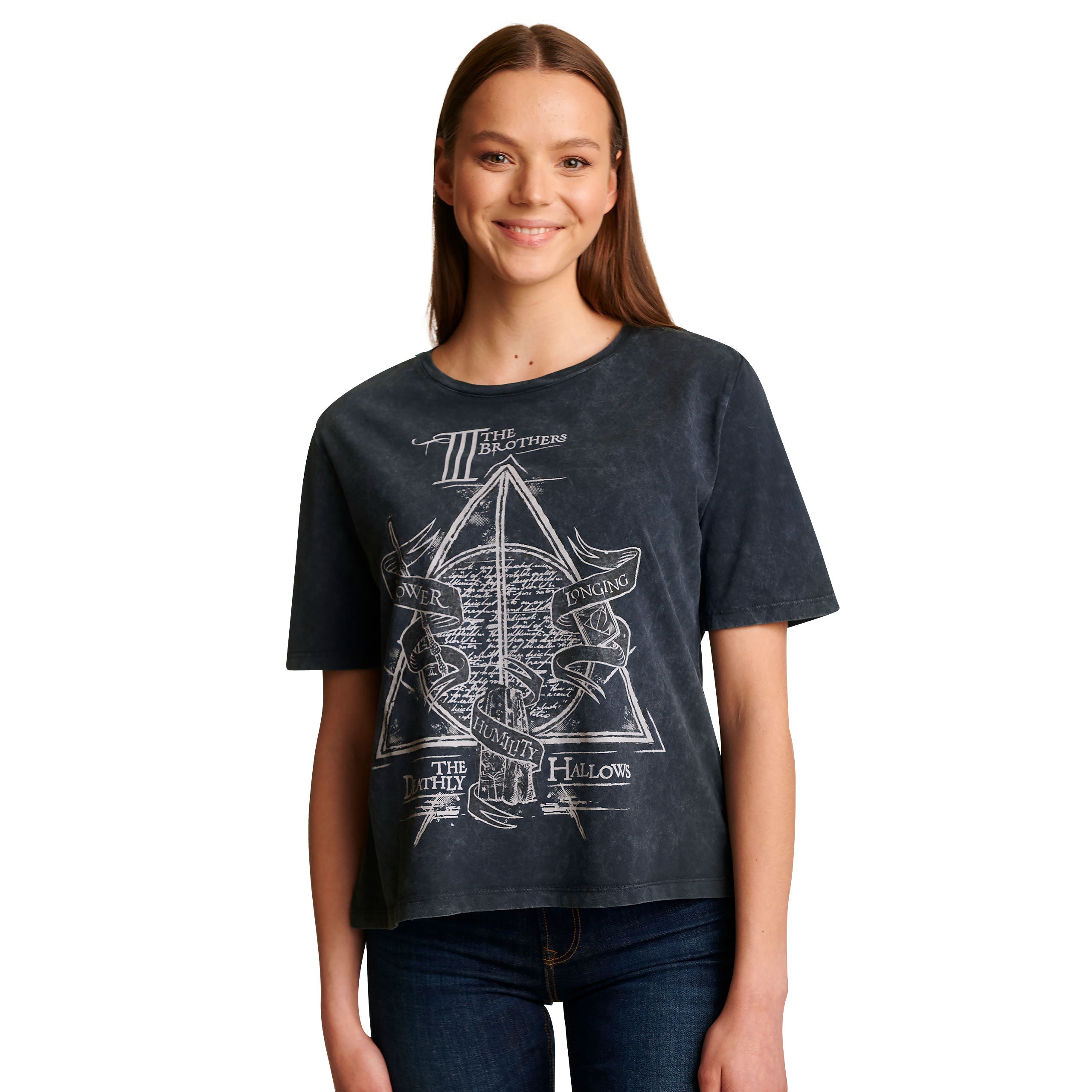 Immagine del prodotto Harry Potter - T-shirt Donna 'I Doni della Morte' grigia