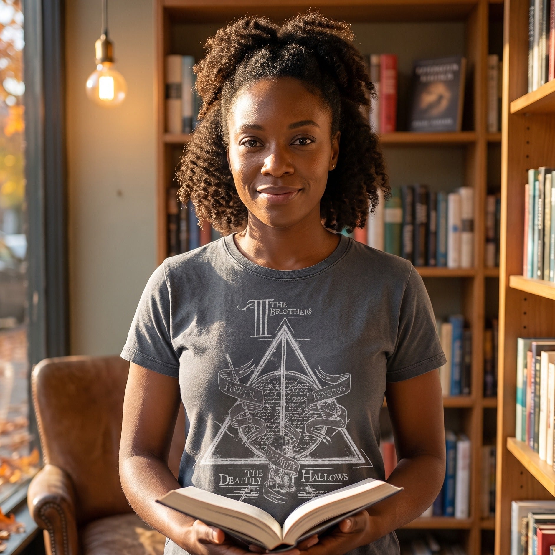 Immagine del prodotto Harry Potter - T-shirt Donna 'I Doni della Morte' grigia