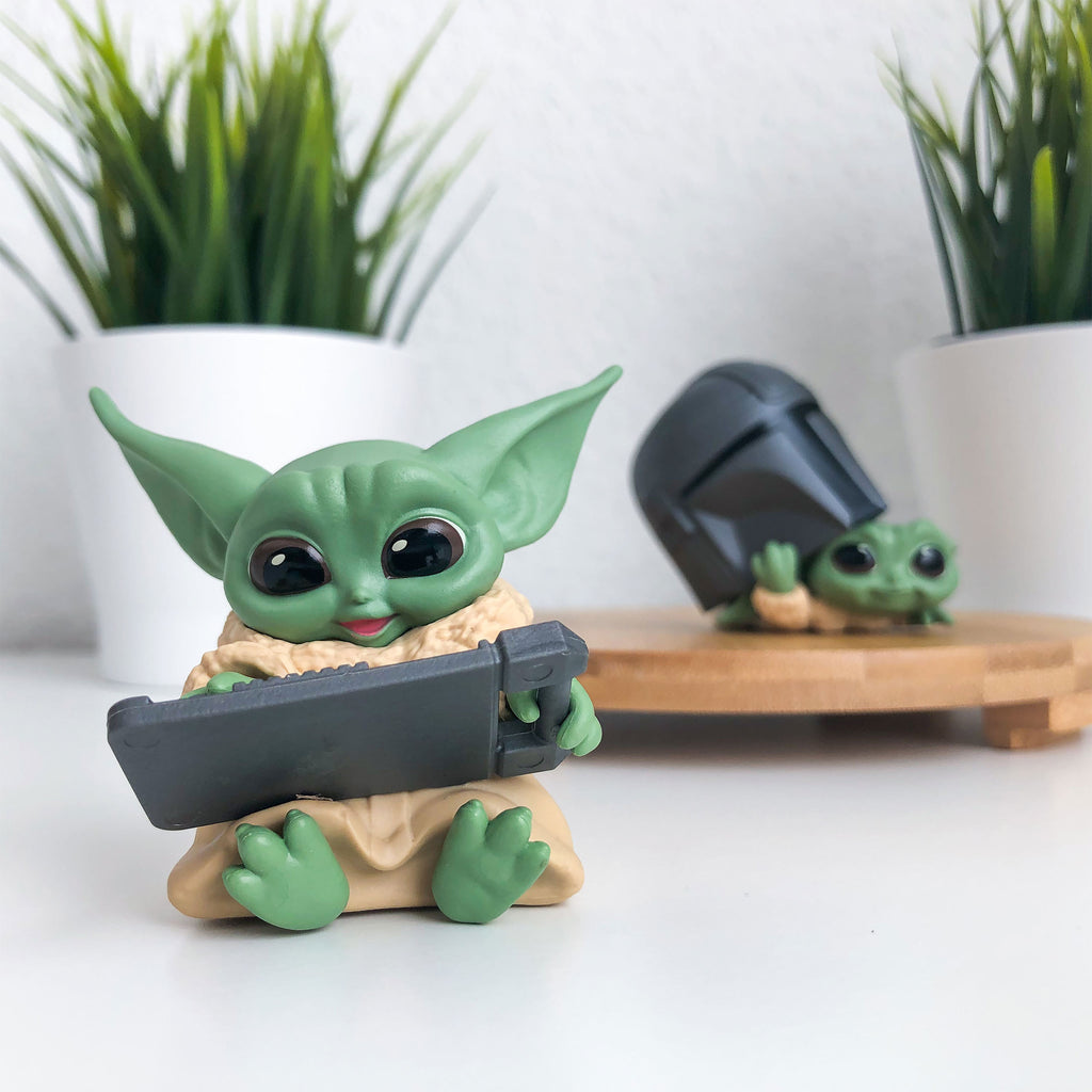 Product image Grogu with Helmet and Tablet Mini Figure Set - Star Wars The Mandalorian