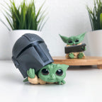 Product image Grogu with Helmet and Tablet Mini Figure Set - Star Wars The Mandalorian