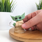 Product image Grogu with Tentacle Soup and Milk Mustache Pose Mini Figure Set - Star Wars The Mandalorian