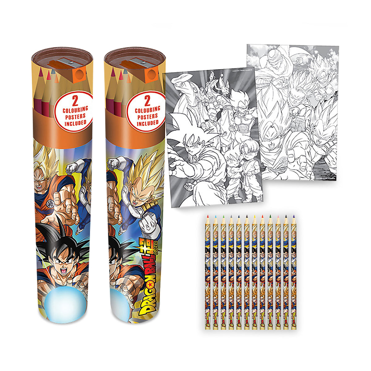 Immagine del prodotto Dragon Ball - Battle of Gods Set di matite 12 pezzi con 2 immagini da colorare