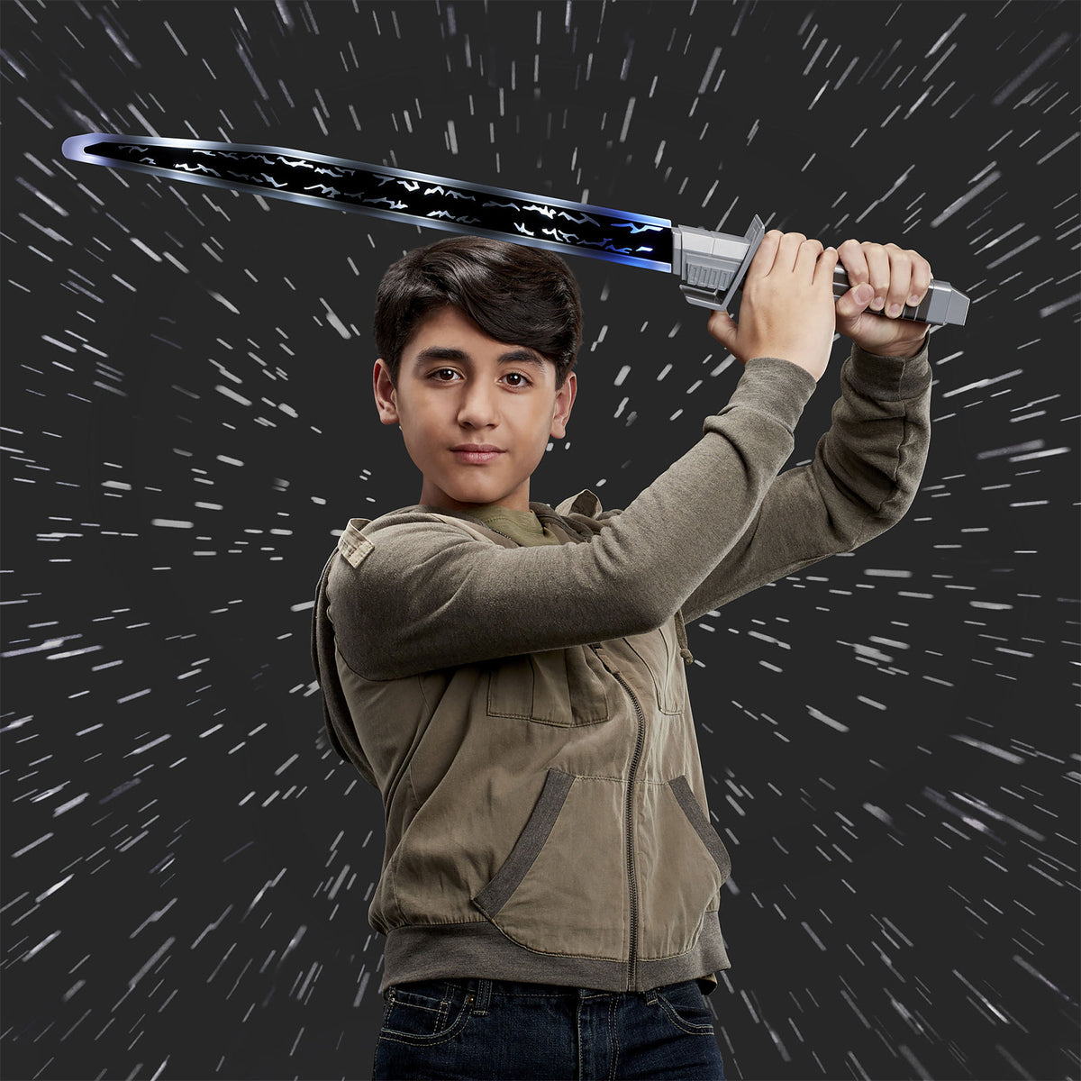Immagine del prodotto Spada Oscura Mandaloriana per bambini con luce e suono - Star Wars