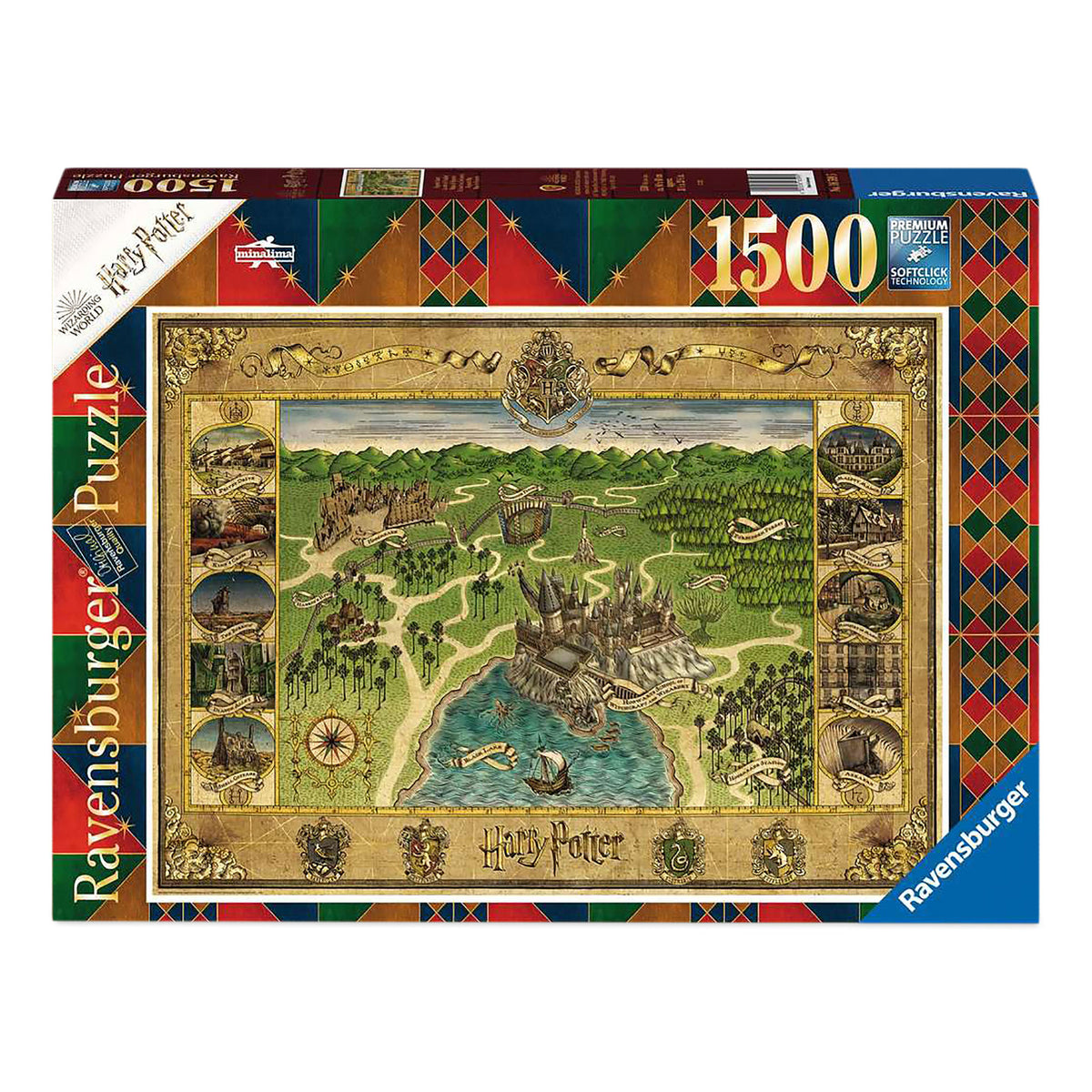 Immagine del prodotto Harry Potter - Puzzle Mappa di Hogwarts 1500 pezzi