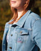 Immagine del prodotto Lilo & Stitch - Giacca di jeans floreale blu da donna