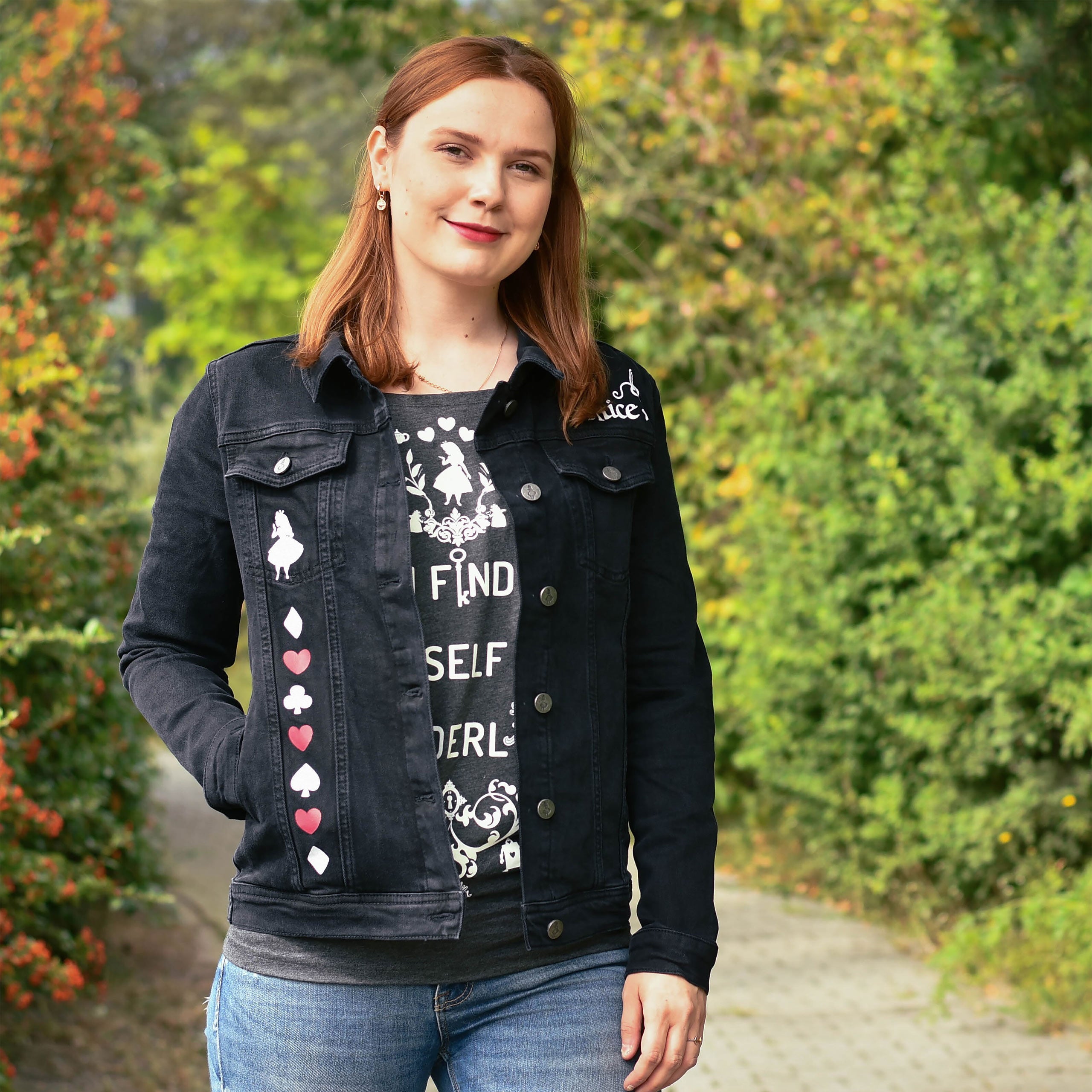 Immagine del prodotto Alice nel paese delle meraviglie - Giacca di jeans donna nera