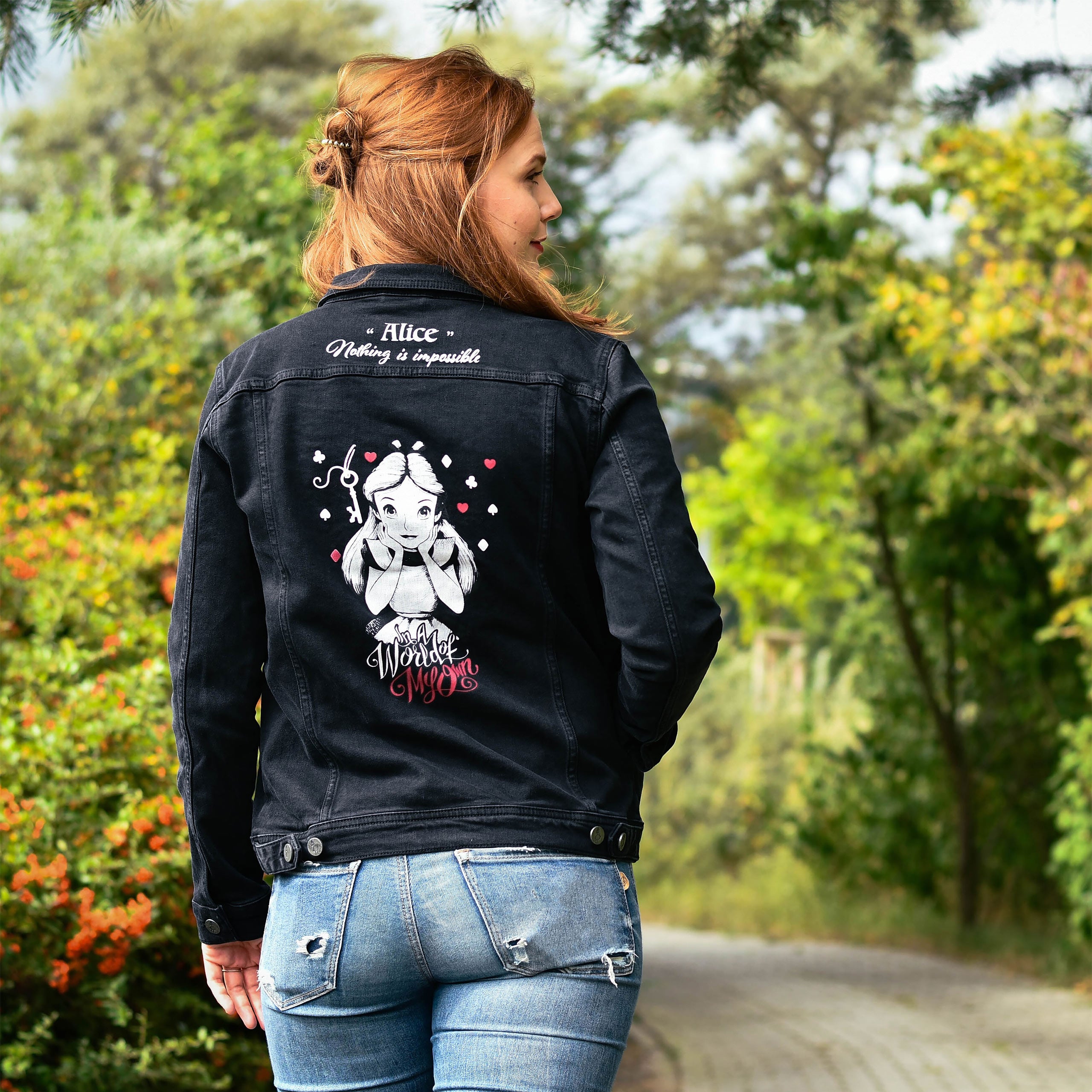 Immagine del prodotto Alice nel paese delle meraviglie - Giacca di jeans donna nera