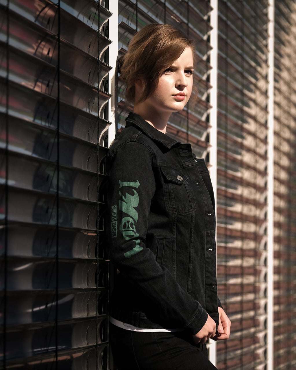 Immagine del prodotto Loki - Giacca di jeans con logo da donna nera