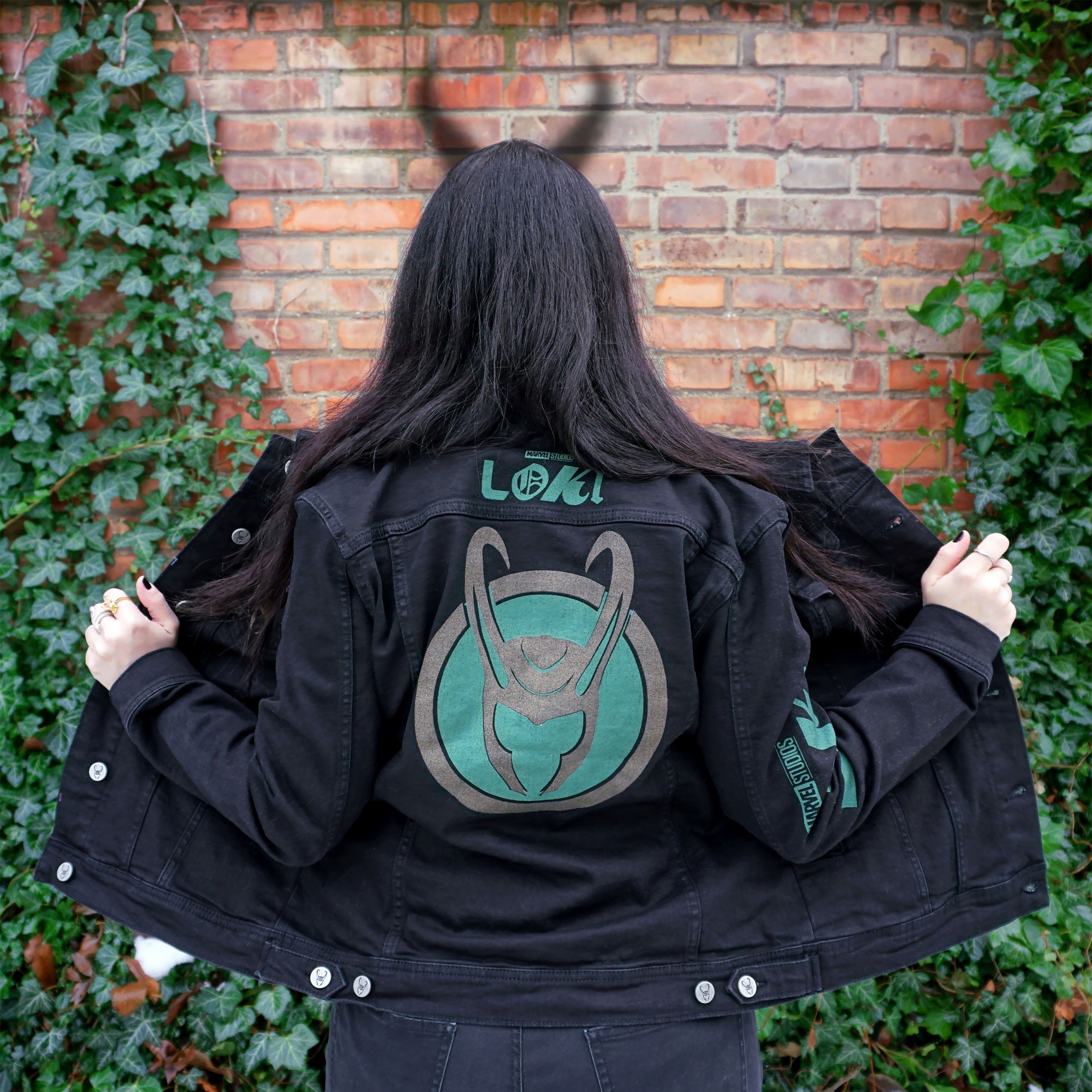 Immagine del prodotto Loki - Giacca di jeans con logo da donna nera