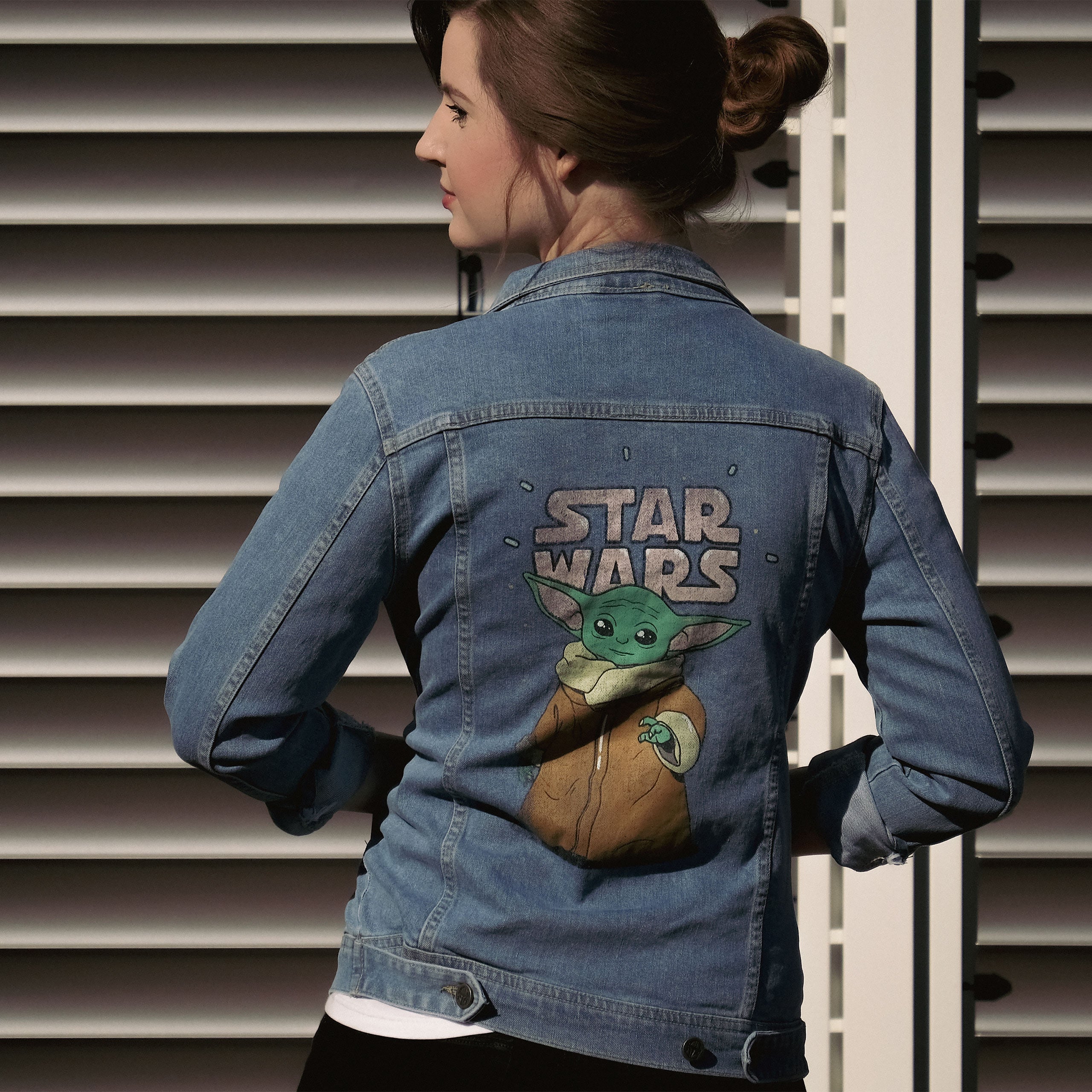 Immagine del prodotto Giacca di jeans Grogu donna blu - Star Wars The Mandalorian