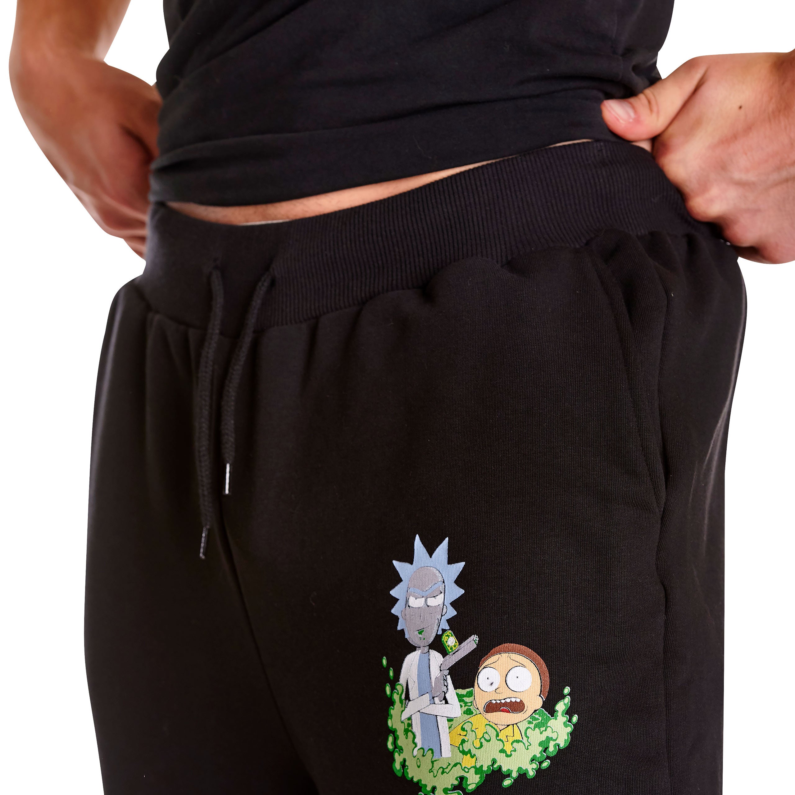 Immagine del prodotto Rick e Morty - Pantaloni della tuta con logo che brilla al buio nero