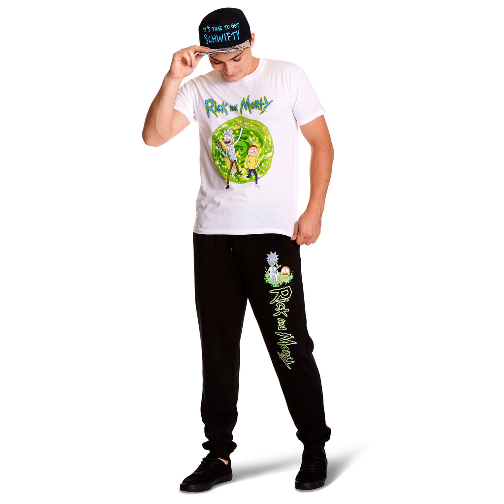 Immagine del prodotto Rick e Morty - Pantaloni della tuta con logo che brilla al buio nero