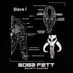 Immagine del prodotto Star Wars - Boba Fett Slave I Sketch T-shirt nera