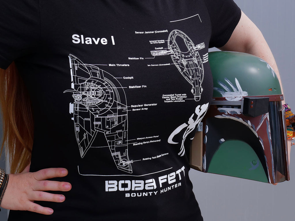 Immagine del prodotto Star Wars - Boba Fett Slave I Sketch T-shirt nera