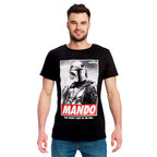 Immagine del prodotto T-shirt Mando nera - Star Wars The Mandalorian