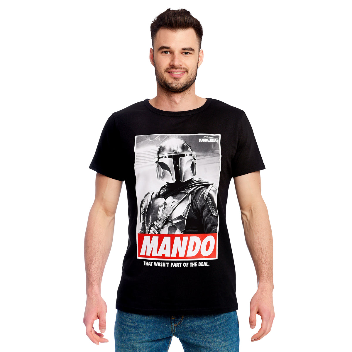 Immagine del prodotto T-shirt Mando nera - Star Wars The Mandalorian