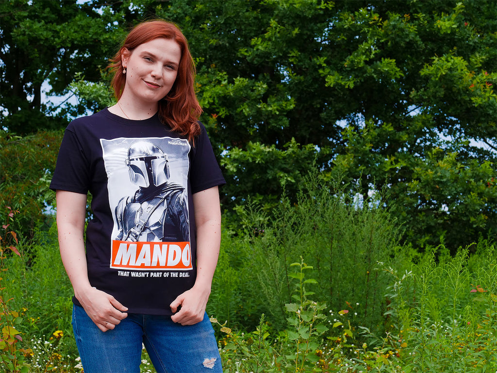 Immagine del prodotto T-shirt Mando nera - Star Wars The Mandalorian
