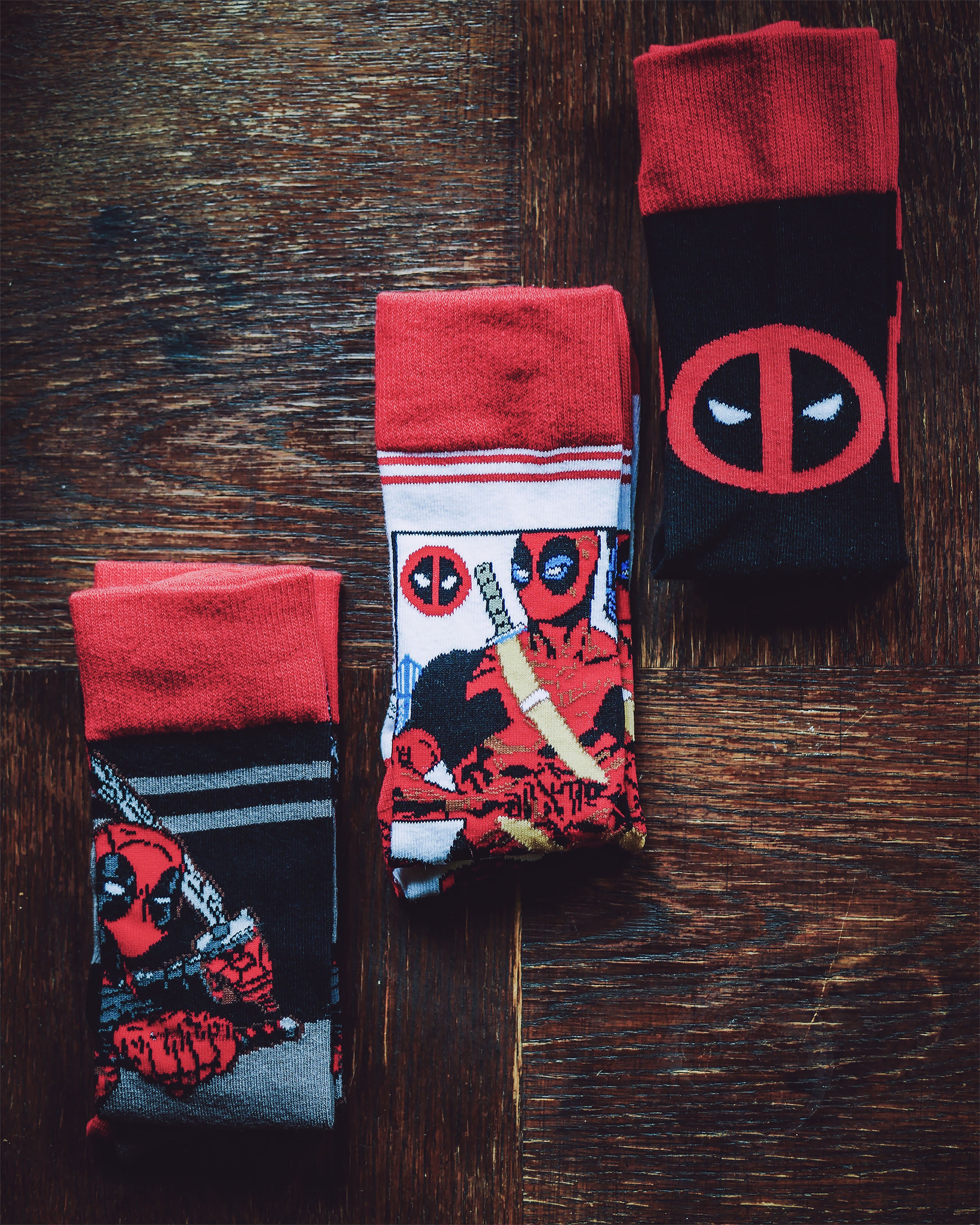 Immagine del prodotto Set di 3 calzini Deadpool