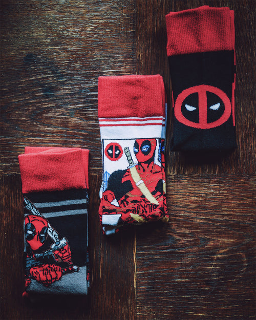 Immagine del prodotto Set di 3 calzini Deadpool