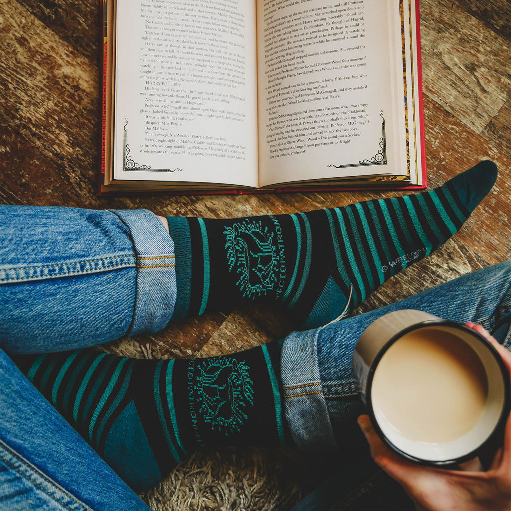 Immagine del prodotto Set di 3 calzini Hogwarts in scatola regalo - Harry Potter