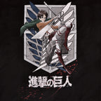 Immagine del prodotto Attack on Titan - T-shirt nera di Eren Survey Corps