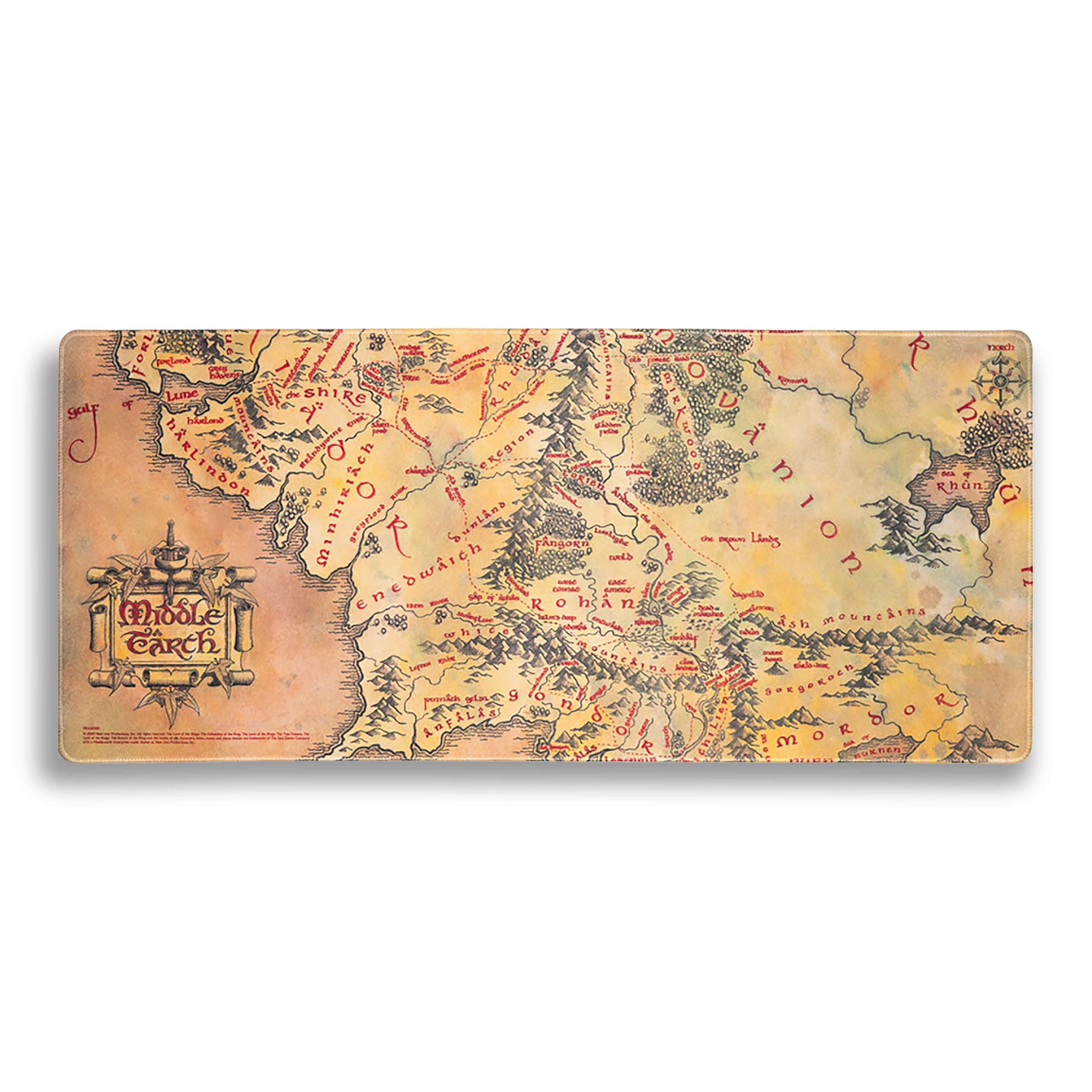 Immagine del prodotto Il Signore degli Anelli - Tappetino per mouse con mappa della Terra di Mezzo