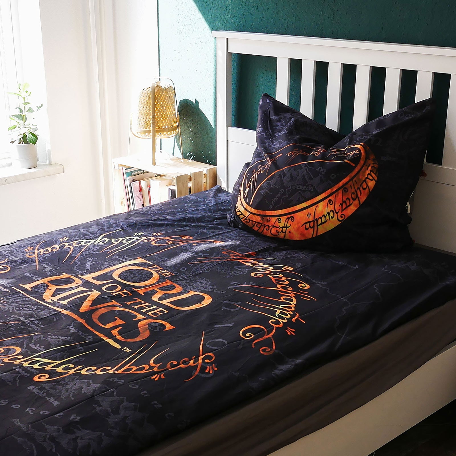 Immagine del prodotto Il Signore degli Anelli - Biancheria da letto nera dell'Unico Anello