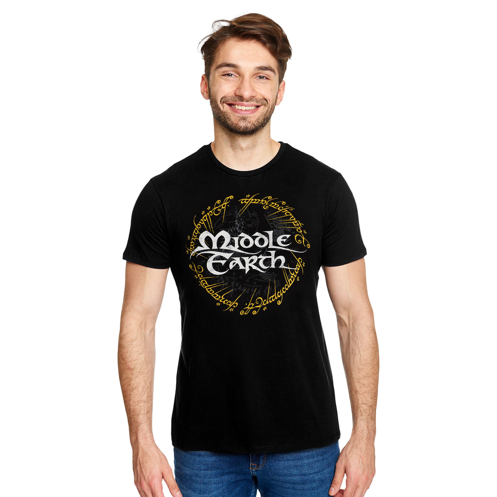 Immagine del prodotto Il Signore degli Anelli - T-shirt della Terra di Mezzo nera