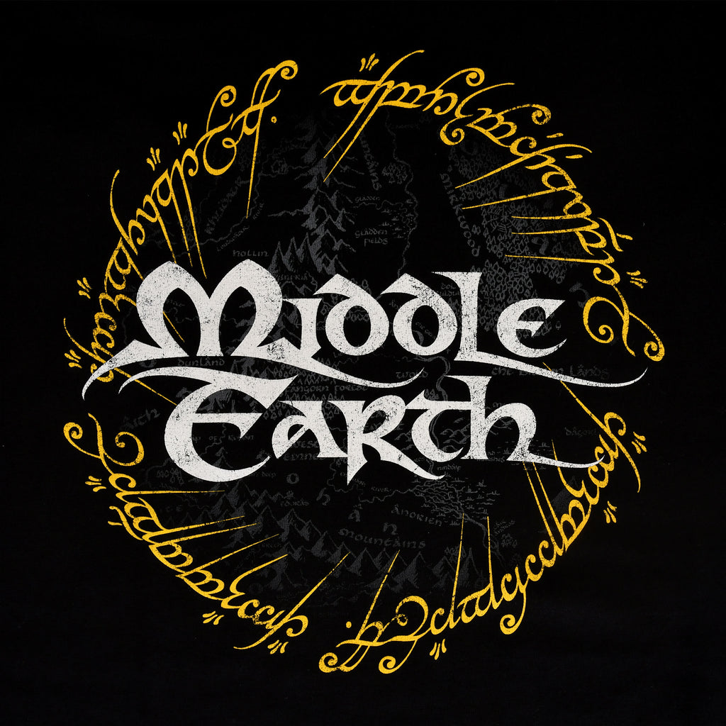 Immagine del prodotto Il Signore degli Anelli - T-shirt della Terra di Mezzo nera