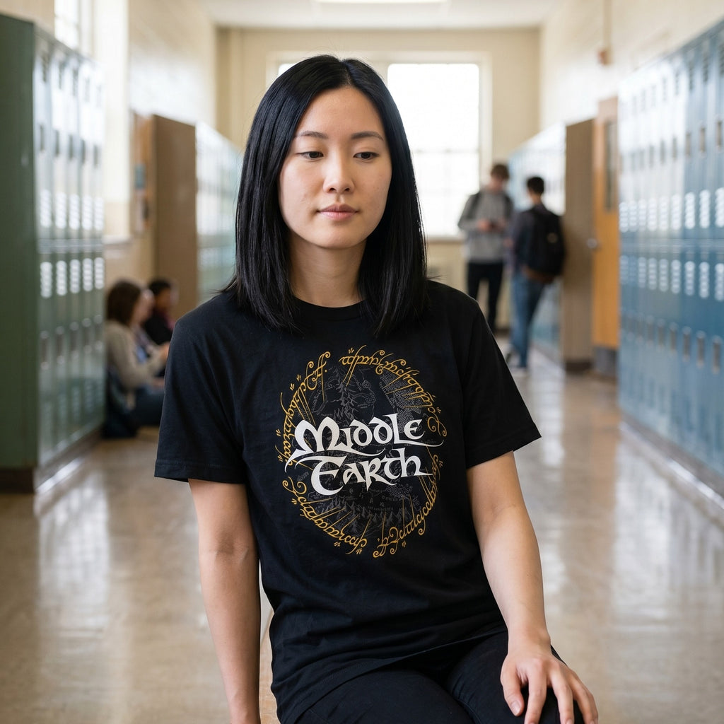 Immagine del prodotto Il Signore degli Anelli - T-shirt della Terra di Mezzo nera