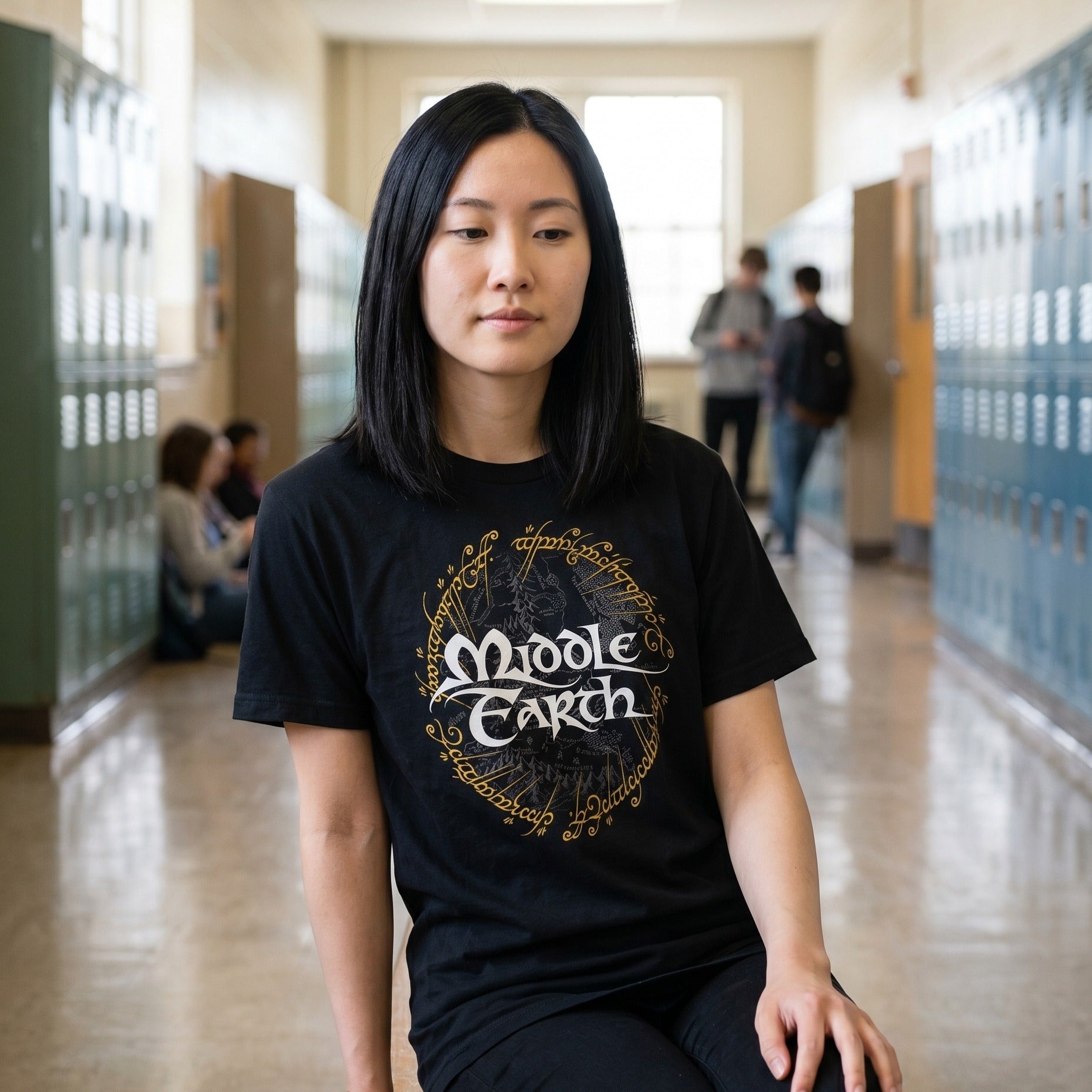 Immagine del prodotto Il Signore degli Anelli - T-shirt della Terra di Mezzo nera