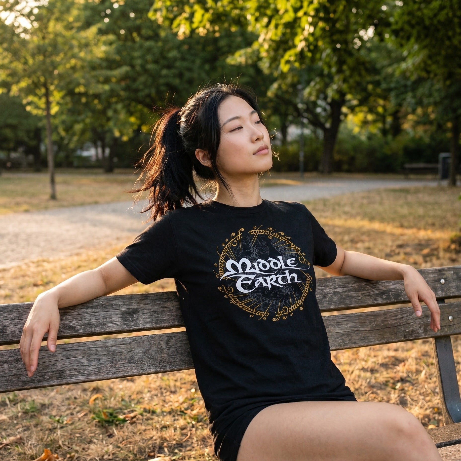 Immagine del prodotto Il Signore degli Anelli - T-shirt della Terra di Mezzo nera